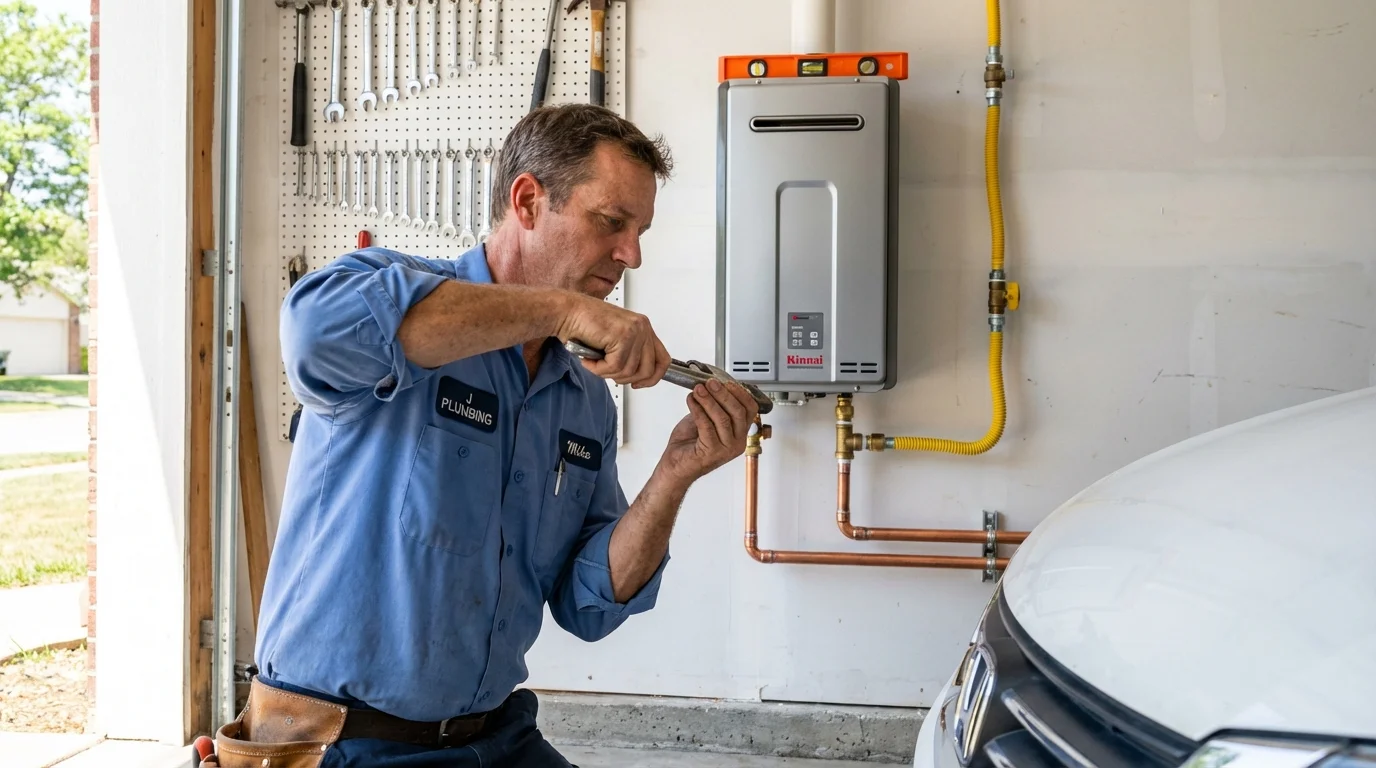 Tankless water heater installation by a Johns Plumbing LLC plumber in Saint Helens